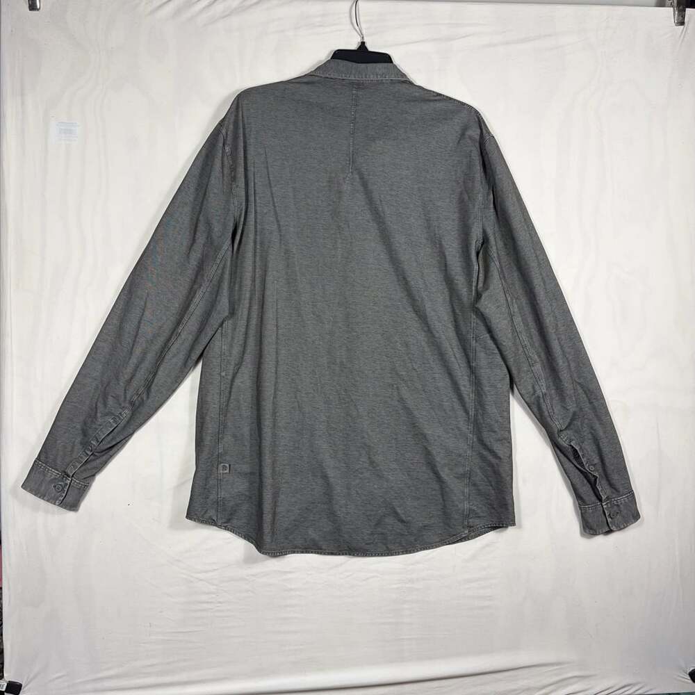 Lululemon Men's Gray Long Sleeve Button Down Shirt Size XL